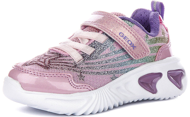 Geox J Assister G B In Pinkmulti For Kid