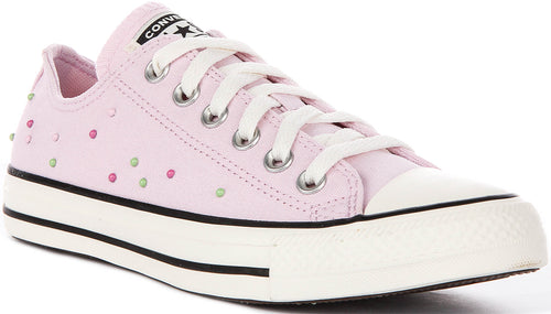 Converse Chuck Taylor A17874C All Star Low Studs In Pale Pink