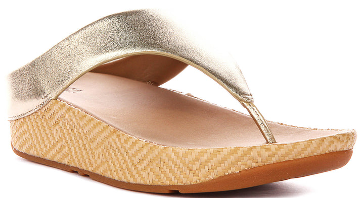 Fitflop Lulu Lux In Platino For Women