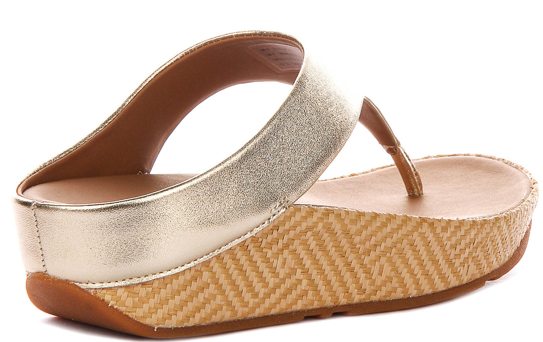 Fitflop Lulu Lux In Platino For Women