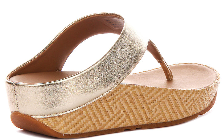 Fitflop Lulu Lux In Platino For Women