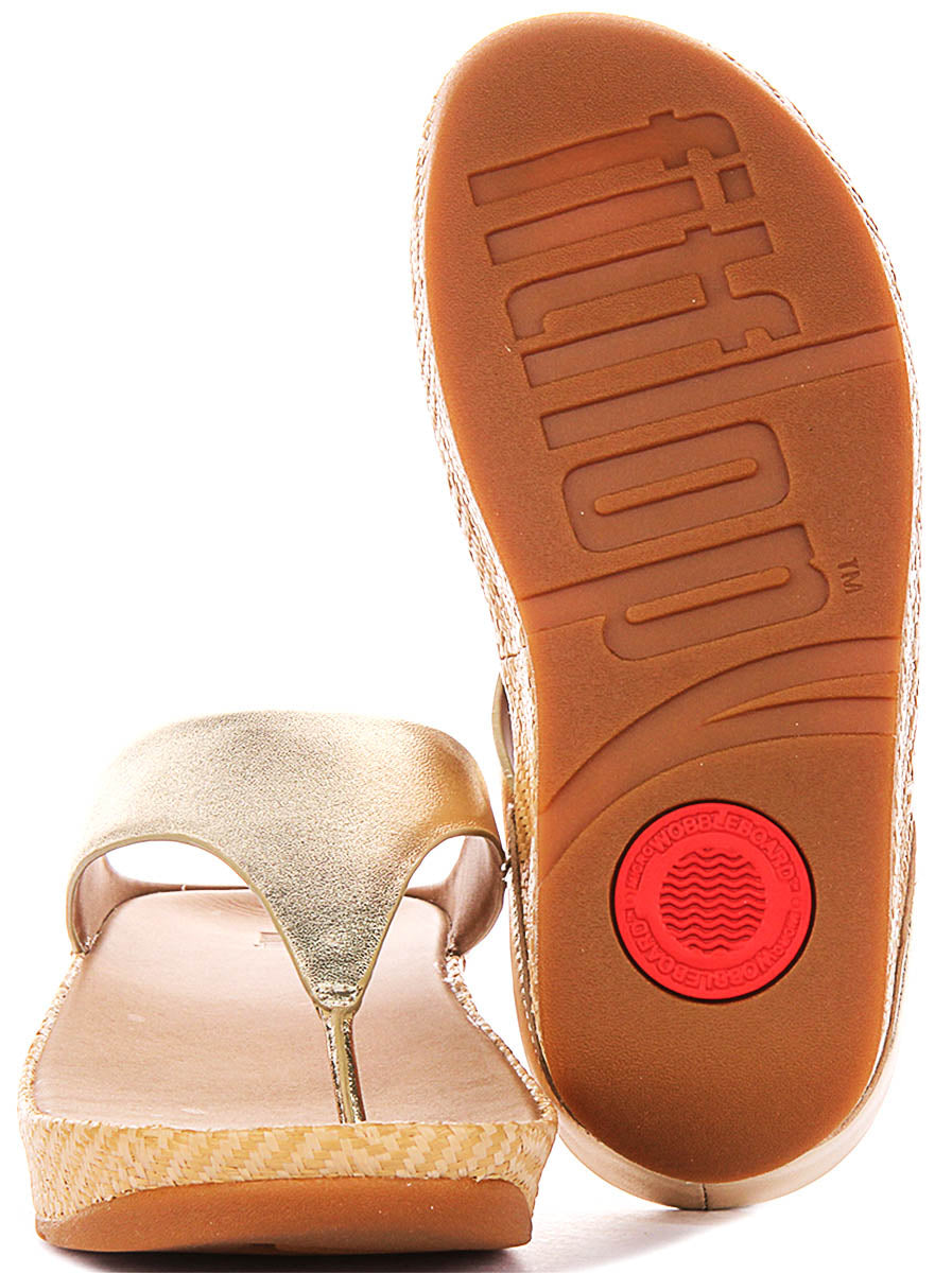 Fitflop Lulu Lux In Platino For Women
