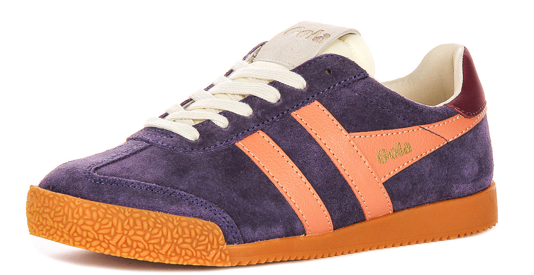 Gola Classics Elan Purple For Women Low Profile Suede Retro