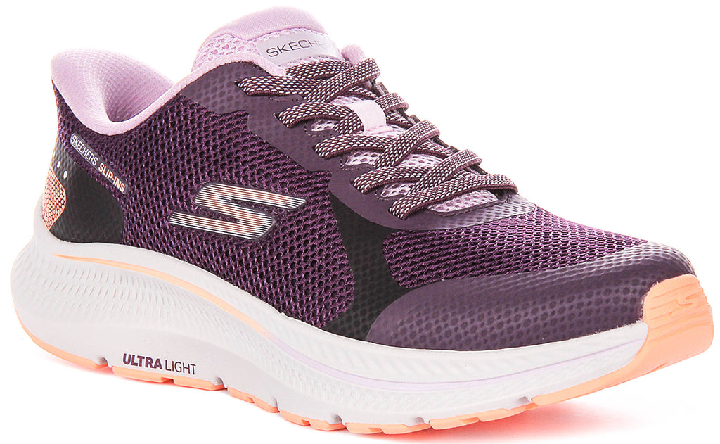 (新品)SKECHERS GO RUN ランニングシューズ パープル Skechers Go Run Cons 2.0 In Purple For Women | Lace up Trainers
