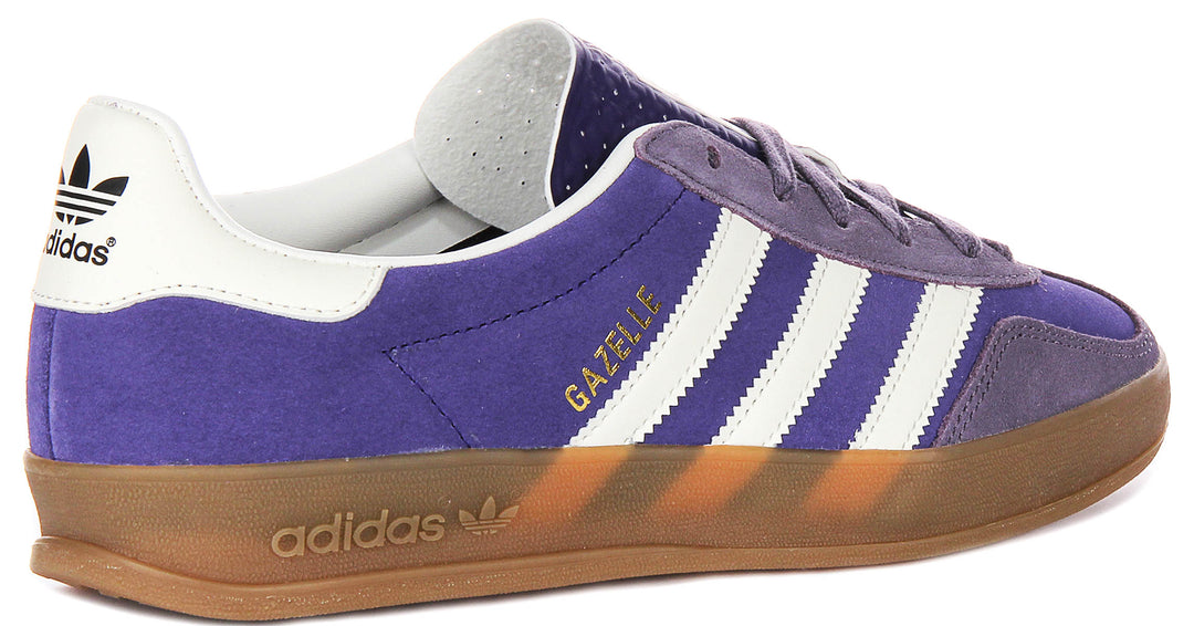 Adidas Gazelle In Purple White For Men | Classic 90s Retro Trainer 4feetshoes Adidas Gazelle In Purple White For Men | Classic 90s Retro Trainer 4feetshoes