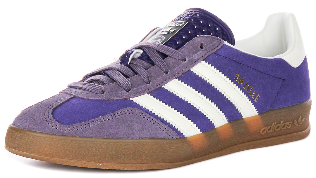 Adidas Gazelle In Purple White For Men | Classic 90s Retro Trainer 4feetshoes Adidas Gazelle In Purple White For Men | Classic 90s Retro Trainer 4feetshoes