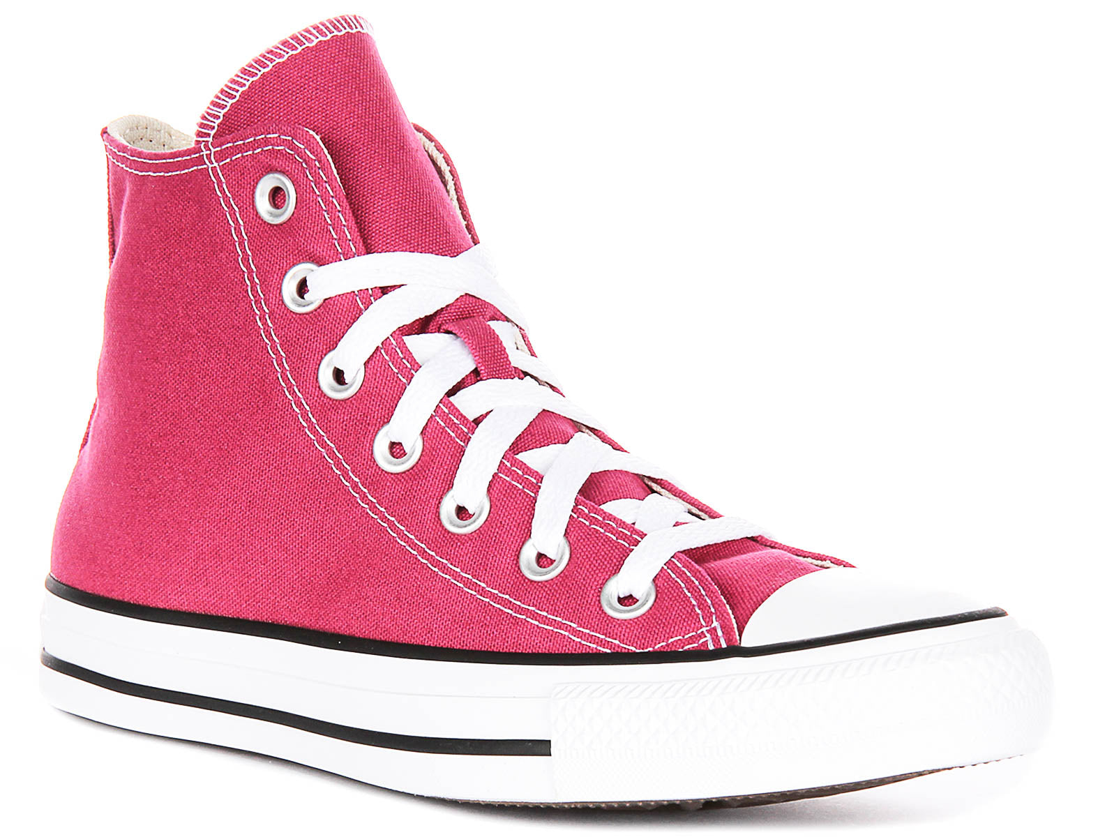 Converse A13842C In Raspberry | Lace up All Star Hi Top Trainers ...