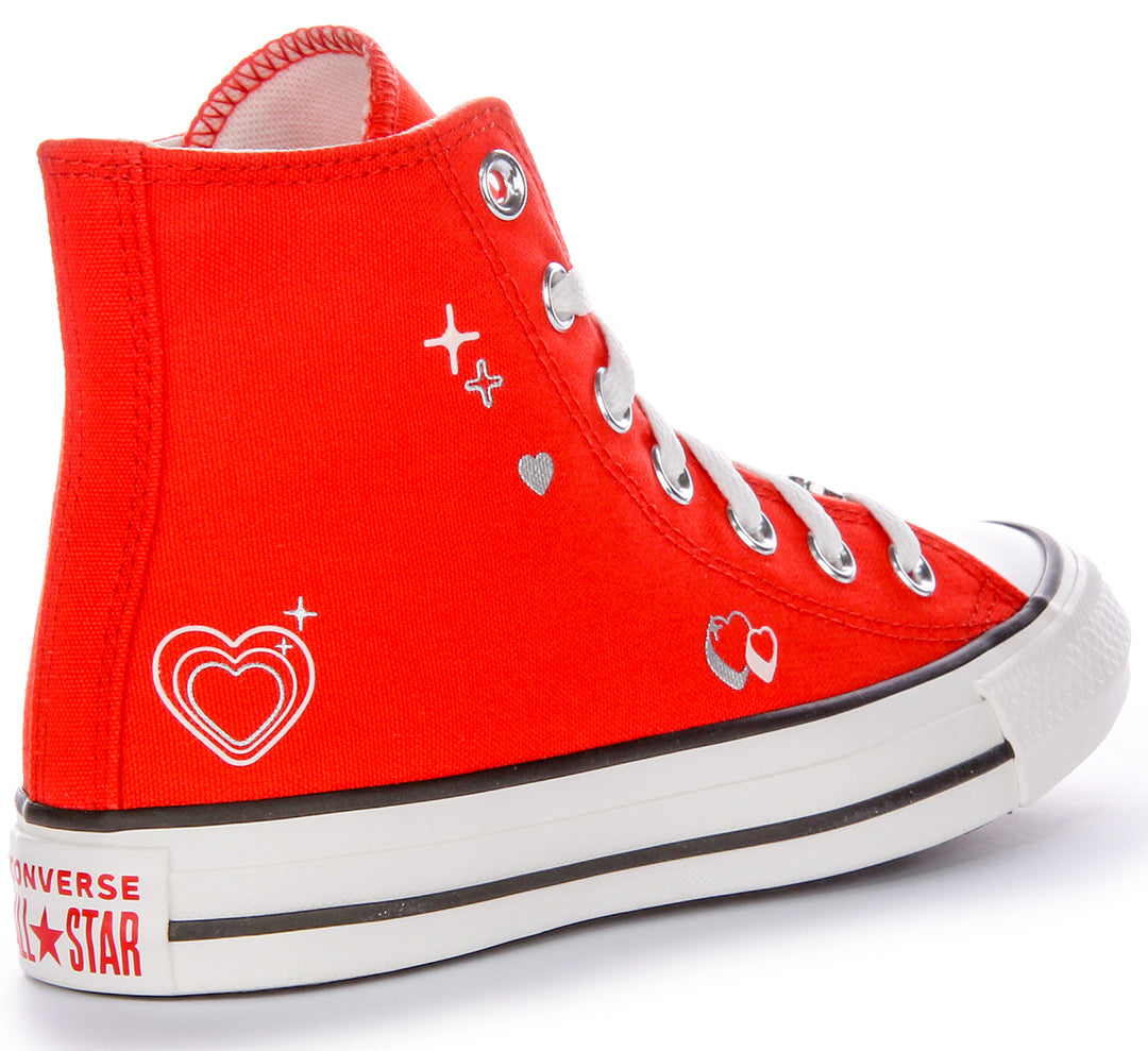 Converse All Star Y2K Heart A09117C In Red For Women
