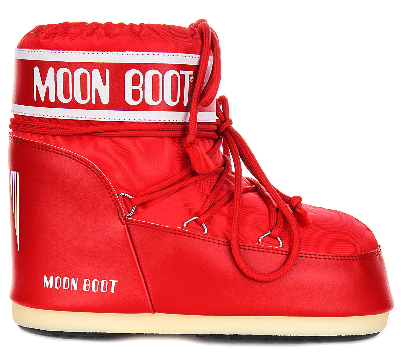 Moon Boot Icon Low Nylon In Red For Women | Low Snow Boots