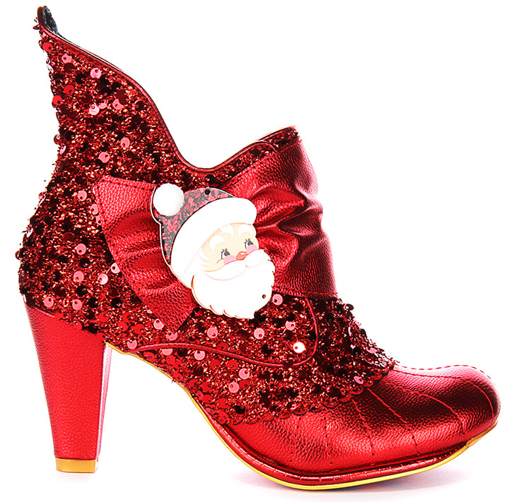 Irregular Choice Fancyclaus Ankle Boots In Red For Women