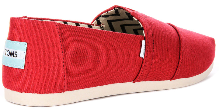 Toms Alpargata Herritage In Red For Men