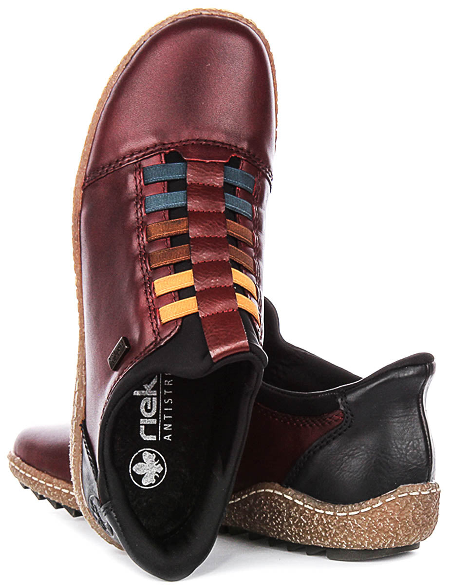 Rieker L7562-35 In Red For Women