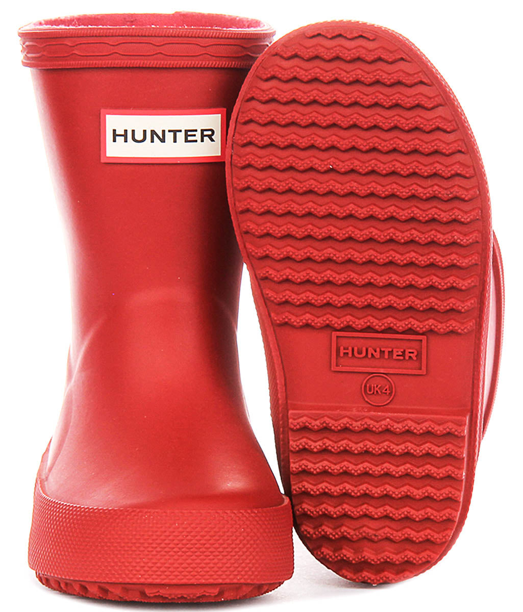Hunter Kids First Boot In Red For Kid
