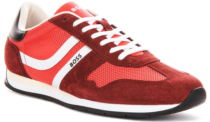 Boss Levon Runner Memi In Red For Men Sneaker
