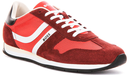 Boss Levon Runner Memi In Red For Men Sneaker