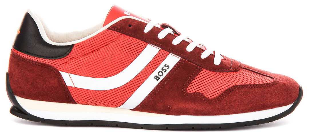 Boss Levon Runner Memi In Red For Men Sneaker
