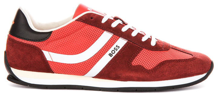 Boss Levon Runner Memi In Red For Men Sneaker