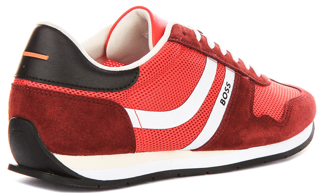 Boss Levon Runner Memi In Red For Men Sneaker