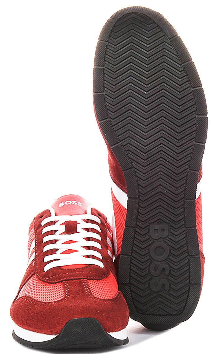 Boss Levon Runner Memi In Red For Men Sneaker