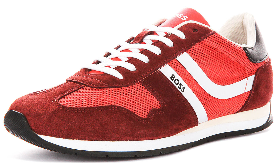 Boss Levon Runner Memi In Red For Men Sneaker