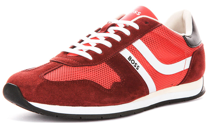 Boss Levon Runner Memi In Red For Men Sneaker