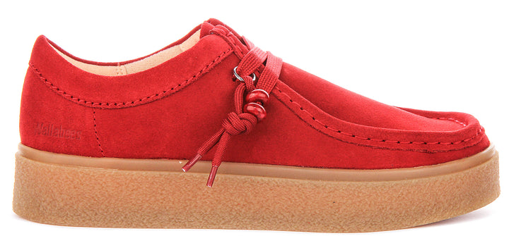 Clarks Boxbee Wallabee In Red For Women
