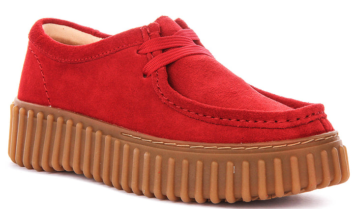 Clarks Torhill Bee In Red For Women