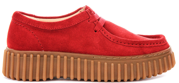 Clarks Torhill Bee In Red For Women