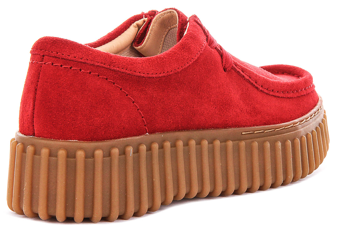 Clarks Torhill Bee In Red For Women