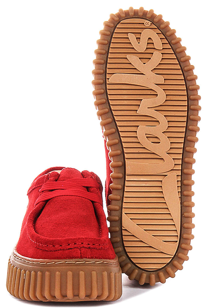 Clarks Torhill Bee In Red For Women
