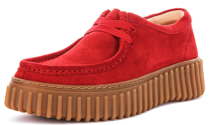 Clarks Torhill Bee In Red For Women