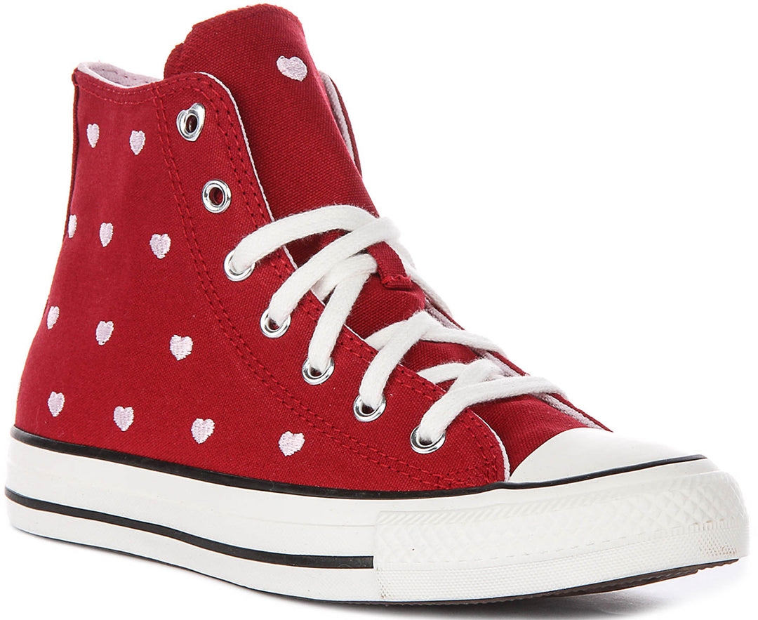 Converse A19065C In Red Pink For Junior