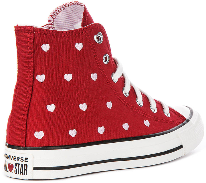 Converse A19065C In Red Pink For Junior