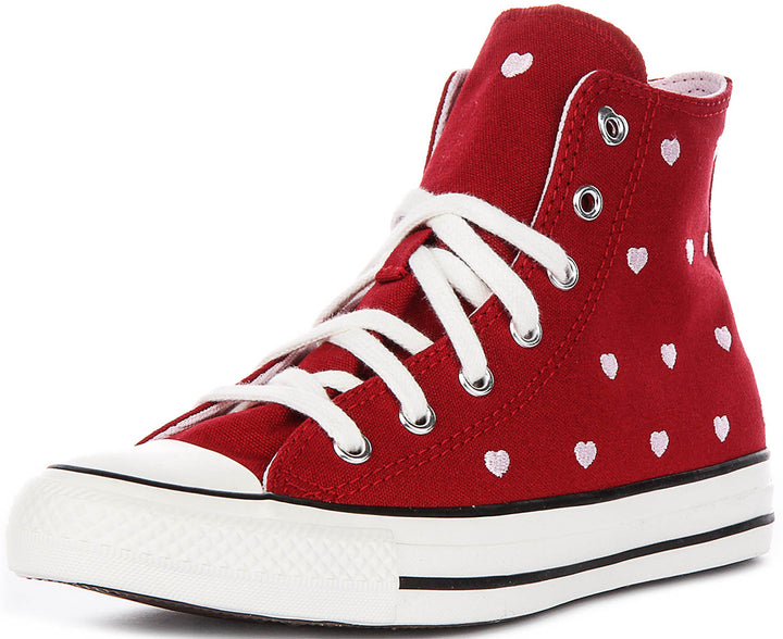 Converse A19065C In Red Pink For Junior