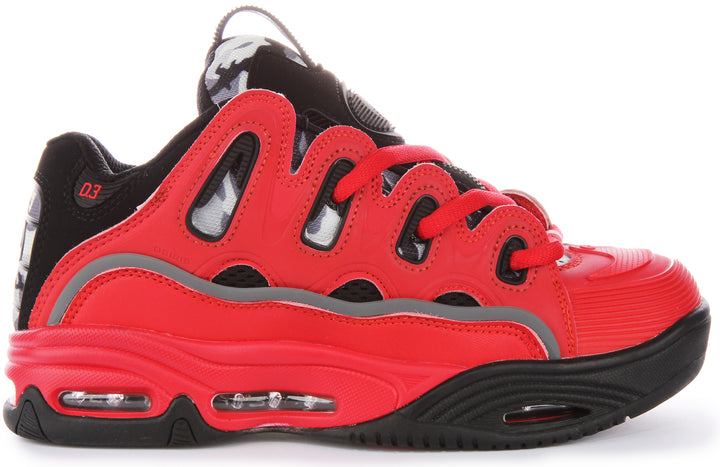 Osiris D3 2001 In Red Black For Men