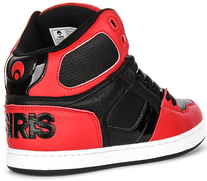 Osiris NYC 83 Clk In Red Black For Men