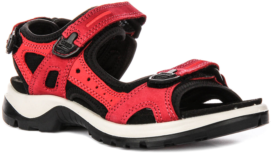 Ecco Offroad In Red Black For Women
