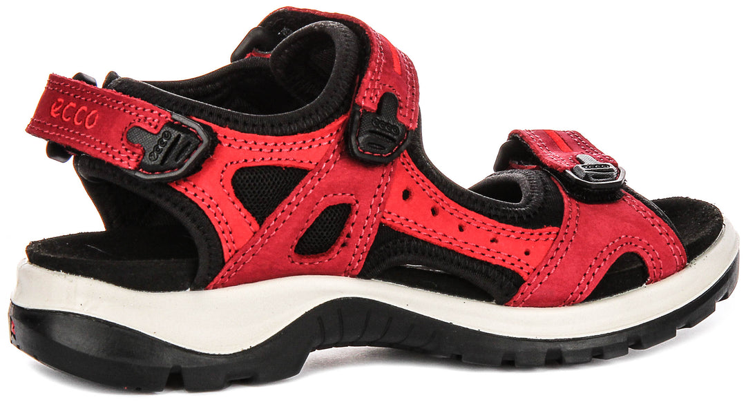Ecco Offroad In Red Black For Women