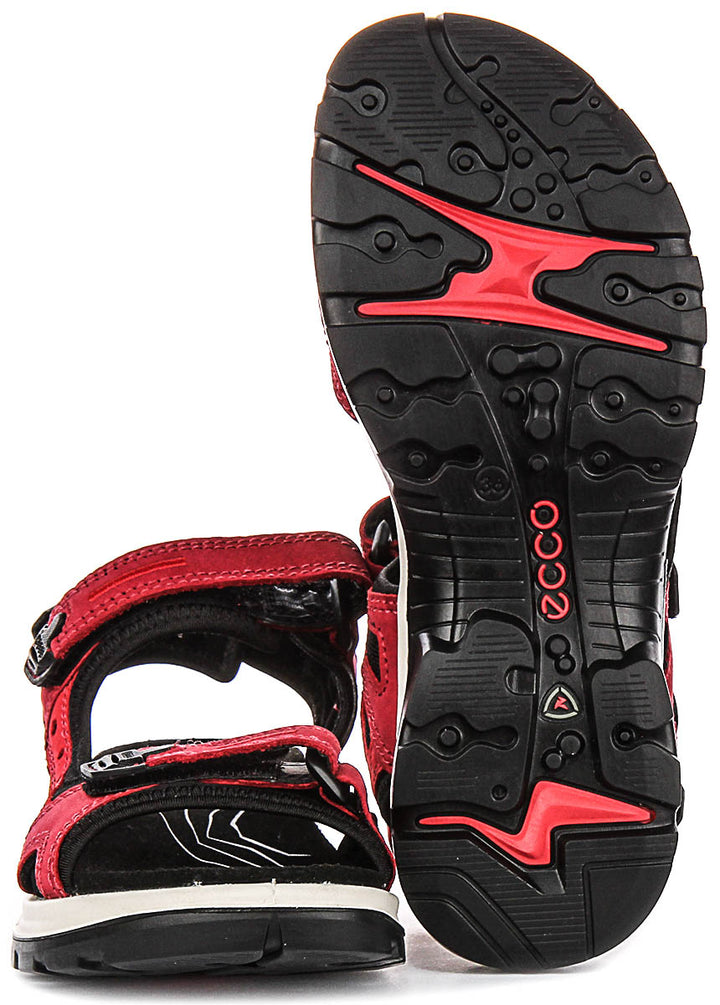 Ecco Offroad In Red Black For Women