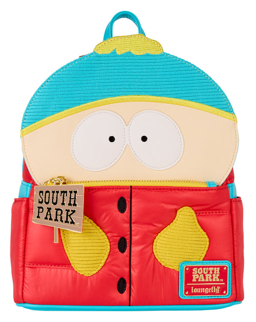 Loungefly Southpark Cartman Mini-Rucksack in Rot Blau