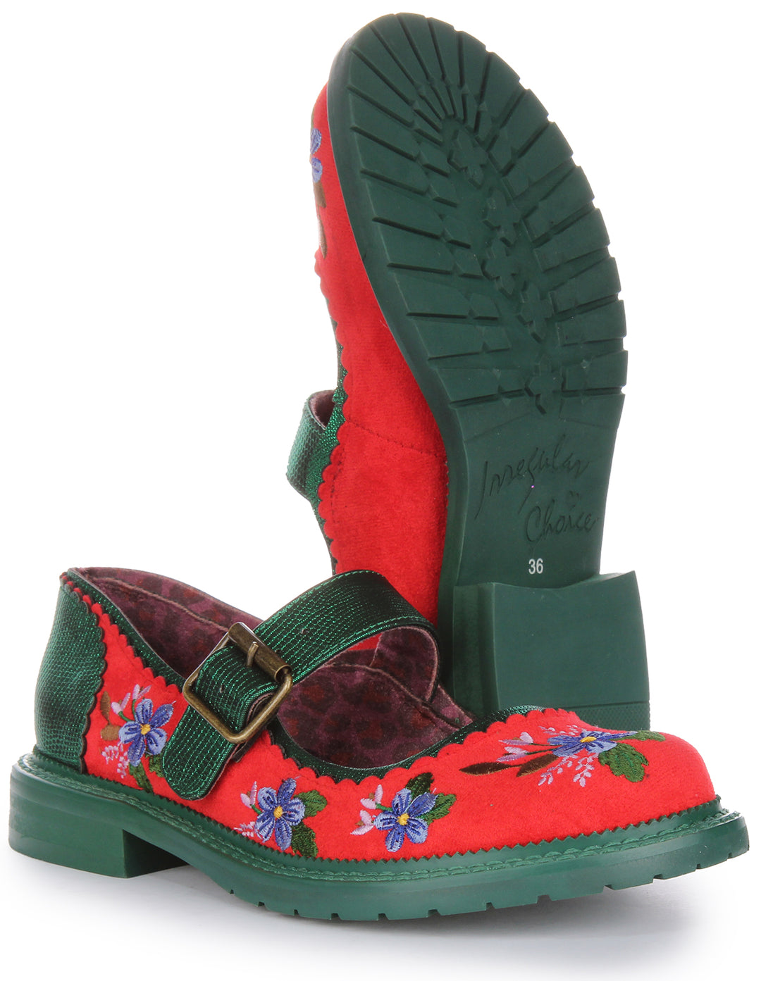 Irregular Choice Hilltop House In Red Floral For Women