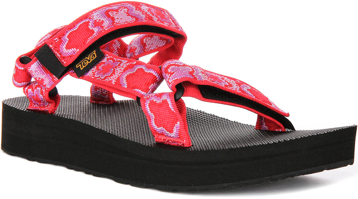 Teva Midform Universe In Red Floral For Women