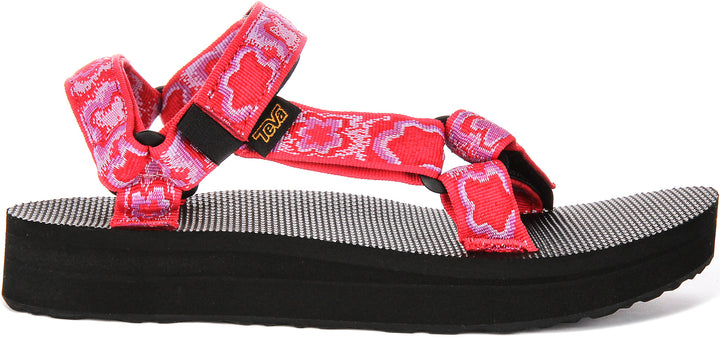 Teva Midform Universe In Red Floral For Women