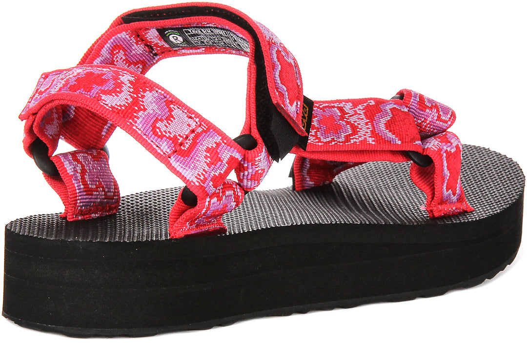Teva Midform Universe In Red Floral For Women