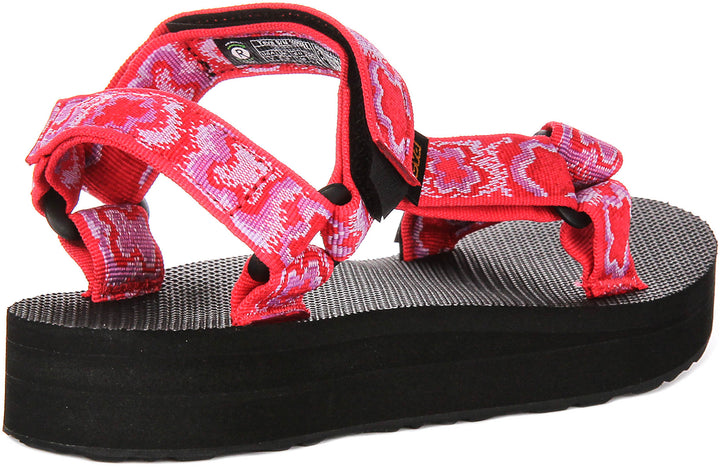 Teva Midform Universe In Red Floral For Women