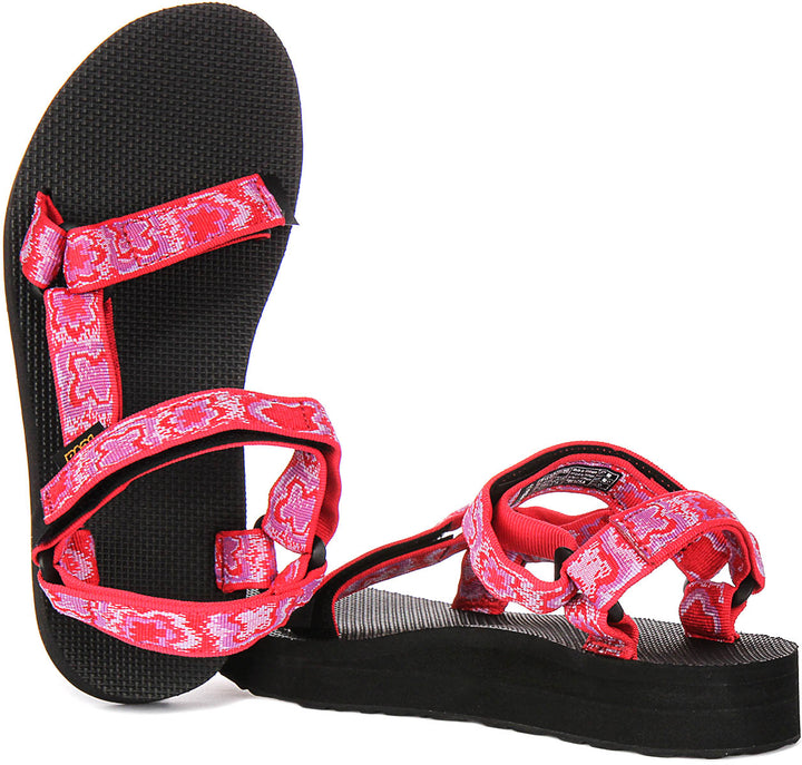 Teva Midform Universe In Red Floral For Women