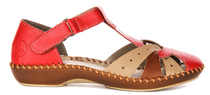 Rieker M1655-33 In Red Multi For Women
