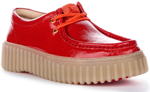 Clarks Torhill Bee In Red Patent For Women