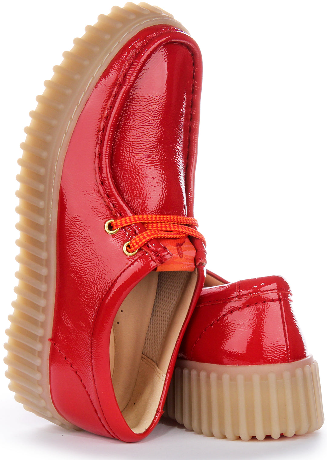 Clarks Torhill Bee In Red Patent For Women