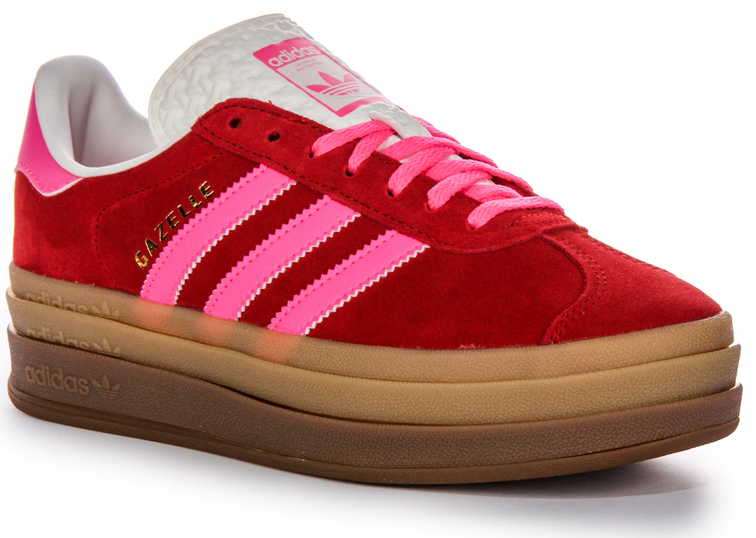 Adidas Gazelle Bold W In Red Pink For Women